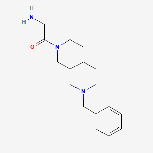 molecular formula C18H29N3O B7913644 2-Amino-N-(1-benzyl-piperidin-3-ylmethyl)-N-isopropyl-acetamide 