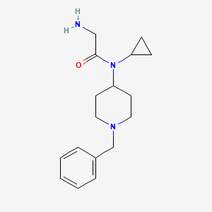 molecular formula C17H25N3O B7913651 2-Amino-N-(1-benzyl-piperidin-4-yl)-N-cyclopropyl-acetamide 