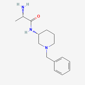 molecular formula C15H23N3O B7913668 (S)-2-Amino-N-((R)-1-benzyl-piperidin-3-yl)-propionamide 