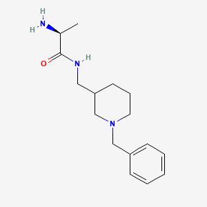 molecular formula C16H25N3O B7913686 (S)-2-Amino-N-(1-benzyl-piperidin-3-ylmethyl)-propionamide 