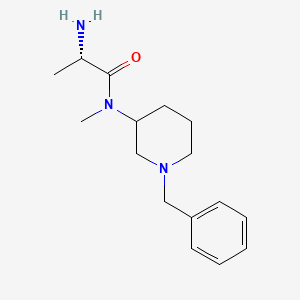 molecular formula C16H25N3O B7913688 (S)-2-Amino-N-(1-benzyl-piperidin-3-yl)-N-methyl-propionamide 