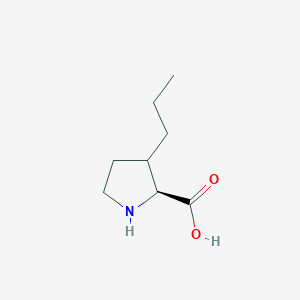 molecular formula C8H15NO2 B079137 3-Propyl-L-proline CAS No. 14371-87-0
