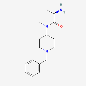 molecular formula C16H25N3O B7913710 (S)-2-Amino-N-(1-benzyl-piperidin-4-yl)-N-methyl-propionamide 