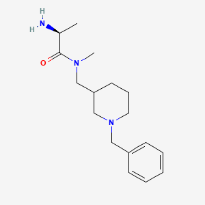 molecular formula C17H27N3O B7913717 (2S)-2-Amino-N-((1-benzylpiperidin-3-yl)methyl)-N-methylpropanamide 