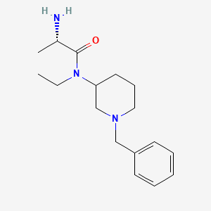 molecular formula C17H27N3O B7913719 (S)-2-Amino-N-(1-benzyl-piperidin-3-yl)-N-ethyl-propionamide 