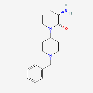 molecular formula C17H27N3O B7913729 (S)-2-Amino-N-(1-benzyl-piperidin-4-yl)-N-ethyl-propionamide 