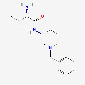 molecular formula C17H27N3O B7913736 (S)-2-Amino-N-((R)-1-benzyl-piperidin-3-yl)-3-methyl-butyramide 