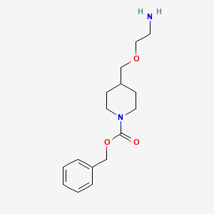 molecular formula C16H24N2O3 B7913759 4-(2-Amino-ethoxymethyl)-piperidine-1-carboxylic acid benzyl ester 