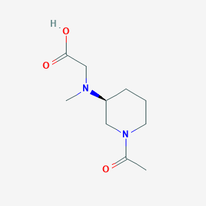 molecular formula C10H18N2O3 B7913764 [((S)-1-Acetyl-piperidin-3-yl)-methyl-amino]-acetic acid 