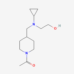molecular formula C13H24N2O2 B7913775 1-(4-{[Cyclopropyl-(2-hydroxy-ethyl)-amino]-methyl}-piperidin-1-yl)-ethanone 