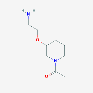 molecular formula C9H18N2O2 B7913778 1-[3-(2-Amino-ethoxy)-piperidin-1-yl]-ethanone 