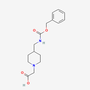molecular formula C16H22N2O4 B7913806 [4-(Benzyloxycarbonylamino-methyl)-piperidin-1-yl]-acetic acid 