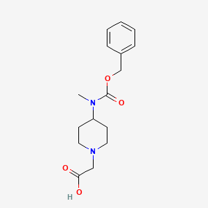 molecular formula C16H22N2O4 B7913826 [4-(Benzyloxycarbonyl-methyl-amino)-piperidin-1-yl]-acetic acid 