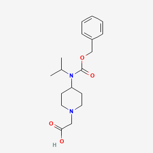 molecular formula C18H26N2O4 B7913841 [4-(Benzyloxycarbonyl-isopropyl-amino)-piperidin-1-yl]-acetic acid 