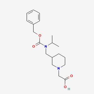 molecular formula C19H28N2O4 B7913849 {3-[(Benzyloxycarbonyl-isopropyl-amino)-methyl]-piperidin-1-yl}-acetic acid 