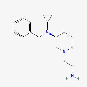 molecular formula C17H27N3 B7913909 [(S)-1-(2-Amino-ethyl)-piperidin-3-yl]-benzyl-cyclopropyl-amine 