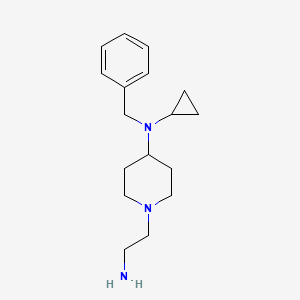 molecular formula C17H27N3 B7913910 1-(2-aminoethyl)-N-benzyl-N-cyclopropylpiperidin-4-amine 