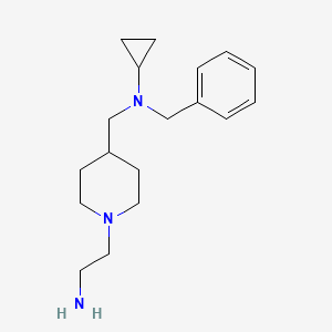 molecular formula C18H29N3 B7913929 [1-(2-Amino-ethyl)-piperidin-4-ylmethyl]-benzyl-cyclopropyl-amine 