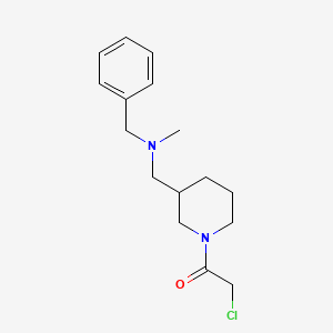 molecular formula C16H23ClN2O B7913944 1-{3-[(Benzyl-methyl-amino)-methyl]-piperidin-1-yl}-2-chloro-ethanone 