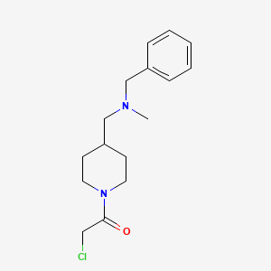 molecular formula C16H23ClN2O B7913946 1-{4-[(Benzyl-methyl-amino)-methyl]-piperidin-1-yl}-2-chloro-ethanone 