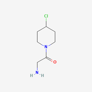 molecular formula C7H13ClN2O B7913956 2-Amino-1-(4-chloropiperidin-1-yl)ethanone 