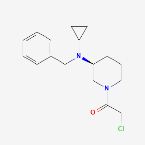 molecular formula C17H23ClN2O B7913993 1-[(S)-3-(Benzyl-cyclopropyl-amino)-piperidin-1-yl]-2-chloro-ethanone 