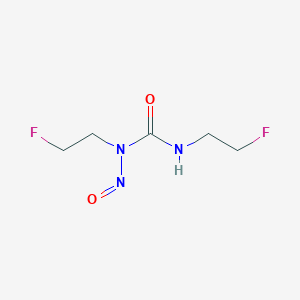 molecular formula C5H9F2N3O2 B079140 Bis(fluoroethyl)nitrosourea CAS No. 13908-91-3