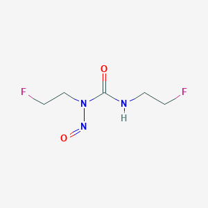 molecular formula C5H9F2N3O2 B079140 1,3-Bis(2-fluoroethyl)-1-nitrosourea CAS No. 13908-91-3