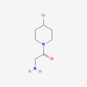 molecular formula C7H13BrN2O B7914003 2-Amino-1-(4-bromo-piperidin-1-yl)-ethanone 