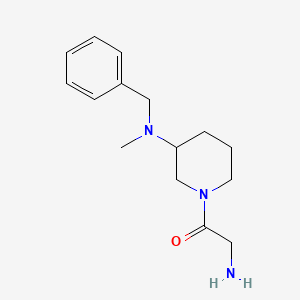 molecular formula C15H23N3O B7914010 2-Amino-1-[3-(benzyl-methyl-amino)-piperidin-1-yl]-ethanone 