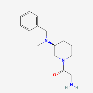 molecular formula C15H23N3O B7914012 2-Amino-1-[(S)-3-(benzyl-methyl-amino)-piperidin-1-yl]-ethanone 
