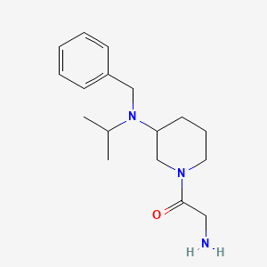 molecular formula C17H27N3O B7914031 2-Amino-1-[3-(benzyl-isopropyl-amino)-piperidin-1-yl]-ethanone 