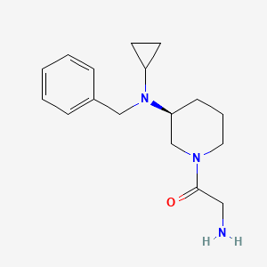 molecular formula C17H25N3O B7914048 2-Amino-1-[(S)-3-(benzyl-cyclopropyl-amino)-piperidin-1-yl]-ethanone 