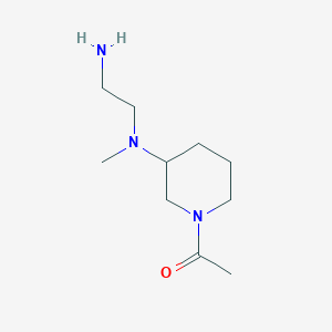 molecular formula C10H21N3O B7914065 1-{3-[(2-Amino-ethyl)-methyl-amino]-piperidin-1-yl}-ethanone 