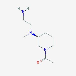 molecular formula C10H21N3O B7914070 1-{(S)-3-[(2-Amino-ethyl)-methyl-amino]-piperidin-1-yl}-ethanone 