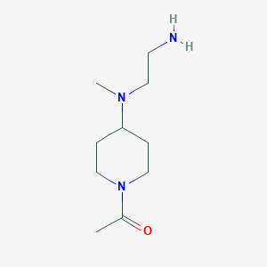 molecular formula C10H21N3O B7914074 1-{4-[(2-Amino-ethyl)-methyl-amino]-piperidin-1-yl}-ethanone 