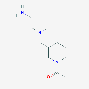 molecular formula C11H23N3O B7914085 1-(3-{[(2-Amino-ethyl)-methyl-amino]-methyl}-piperidin-1-yl)-ethanone 