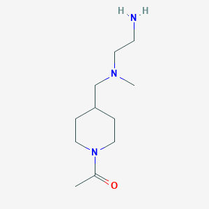 molecular formula C11H23N3O B7914093 1-(4-{[(2-Amino-ethyl)-methyl-amino]-methyl}-piperidin-1-yl)-ethanone 