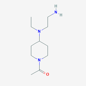 molecular formula C11H23N3O B7914102 1-{4-[(2-Amino-ethyl)-ethyl-amino]-piperidin-1-yl}-ethanone 