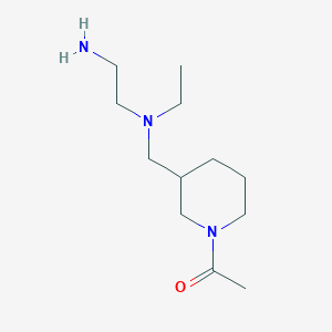 molecular formula C12H25N3O B7914111 1-(3-{[(2-Amino-ethyl)-ethyl-amino]-methyl}-piperidin-1-yl)-ethanone 