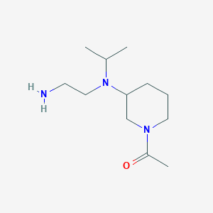 molecular formula C12H25N3O B7914123 1-{3-[(2-Amino-ethyl)-isopropyl-amino]-piperidin-1-yl}-ethanone 