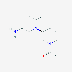 molecular formula C12H25N3O B7914130 1-{(S)-3-[(2-Amino-ethyl)-isopropyl-amino]-piperidin-1-yl}-ethanone 