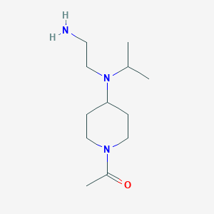 molecular formula C12H25N3O B7914134 1-{4-[(2-Amino-ethyl)-isopropyl-amino]-piperidin-1-yl}-ethanone 