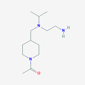 molecular formula C13H27N3O B7914146 1-(4-{[(2-Amino-ethyl)-isopropyl-amino]-methyl}-piperidin-1-yl)-ethanone 