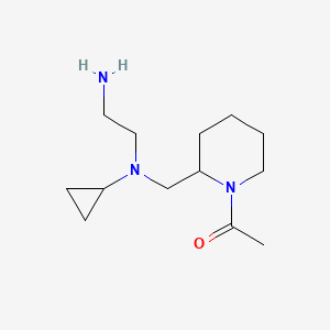 molecular formula C13H25N3O B7914166 1-(2-{[(2-Amino-ethyl)-cyclopropyl-amino]-methyl}-piperidin-1-yl)-ethanone 