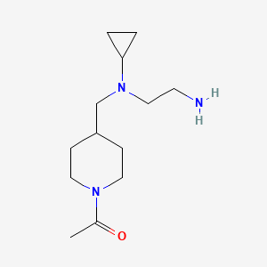 molecular formula C13H25N3O B7914169 1-(4-{[(2-Amino-ethyl)-cyclopropyl-amino]-methyl}-piperidin-1-yl)-ethanone 