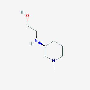 molecular formula C8H18N2O B7914182 (S)-2-((1-Methylpiperidin-3-yl)amino)ethanol 