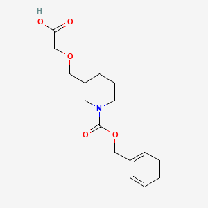 molecular formula C16H21NO5 B7914225 3-Carboxymethoxymethyl-piperidine-1-carboxylic acid benzyl ester 