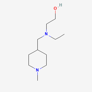 molecular formula C11H24N2O B7914255 2-[Ethyl-(1-methyl-piperidin-4-ylmethyl)-amino]-ethanol 