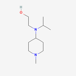 molecular formula C11H24N2O B7914272 2-[Isopropyl-(1-methyl-piperidin-4-yl)-amino]-ethanol 